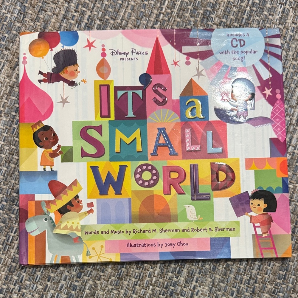 Disney Colorful It's a Small World Book with CD